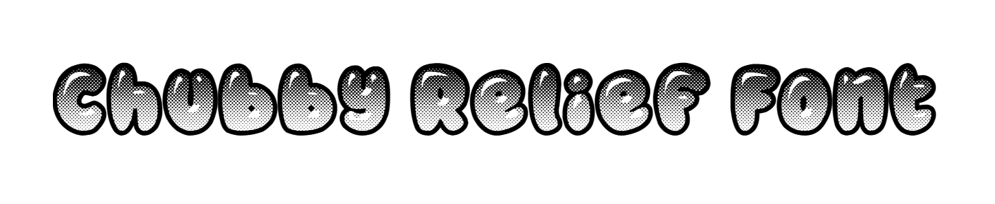 Chubby Relief Font free download