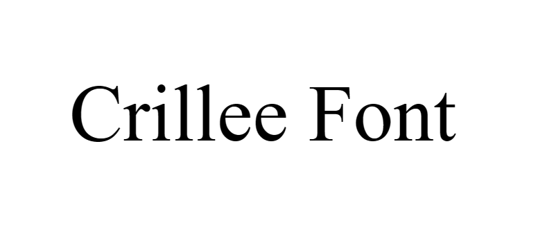Crillee Font download