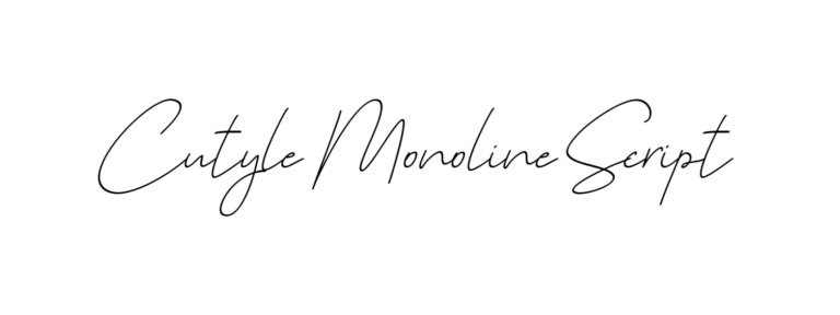 Cutyle Monoline Script font download