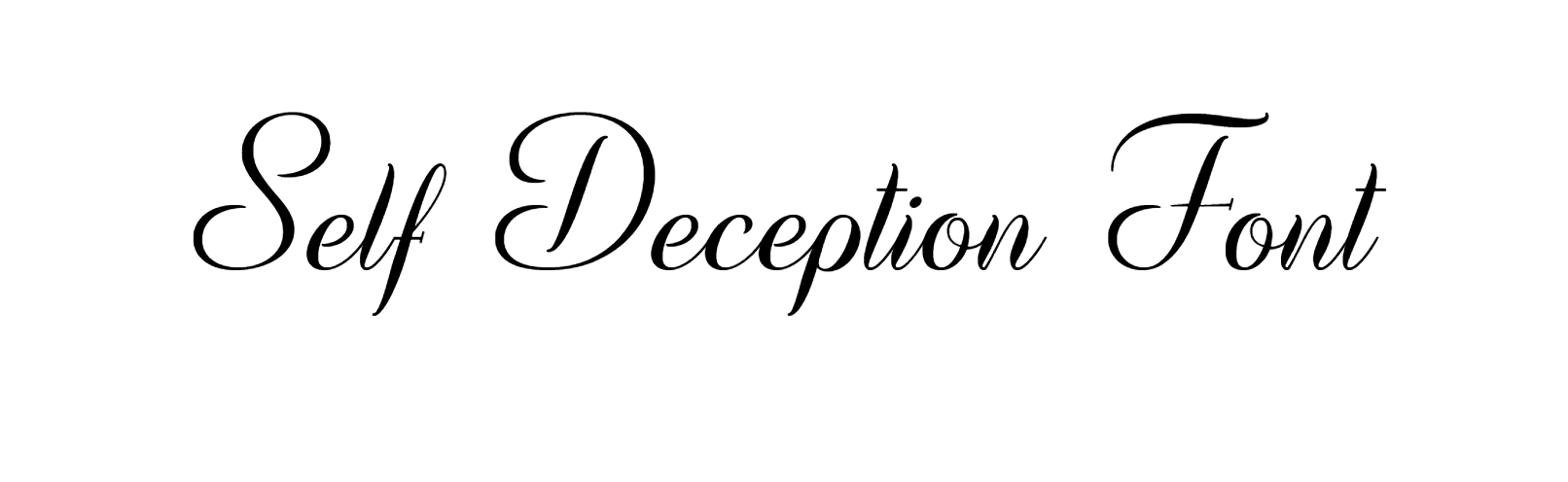 Self Deception Font free download