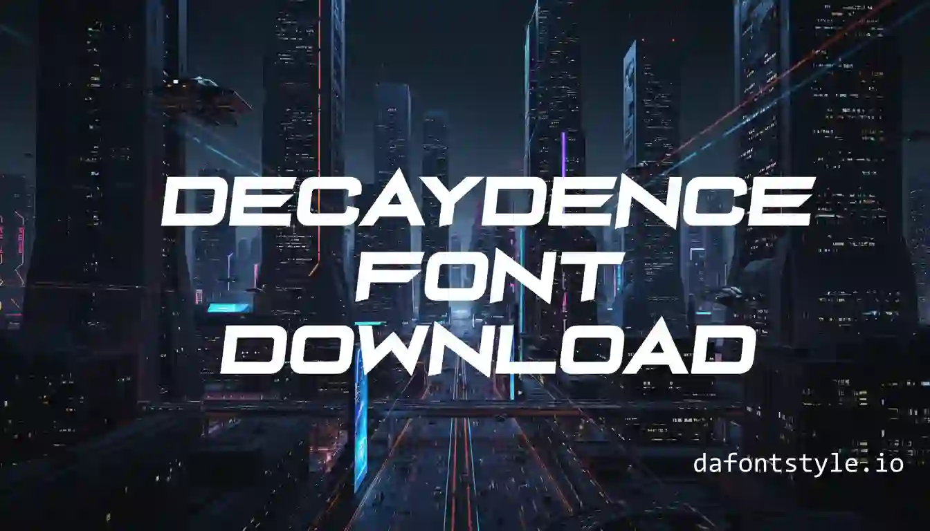 DecayDence Font Download