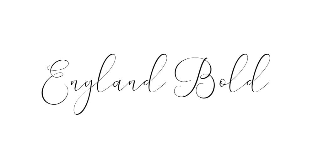 England Bold font download