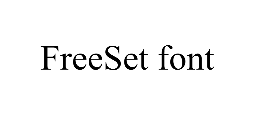 FreeSet Condensed Font Download
