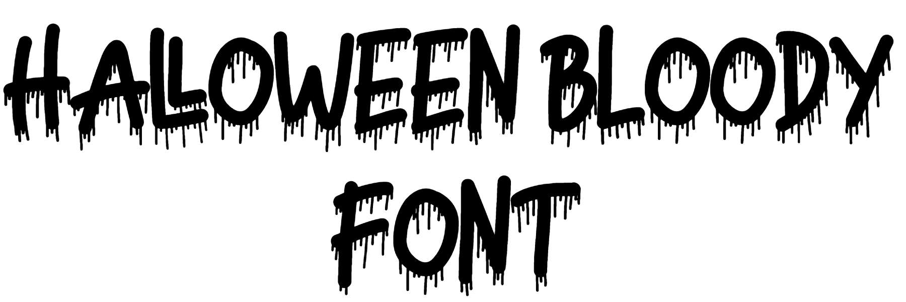 Halloween Bloody Font download
