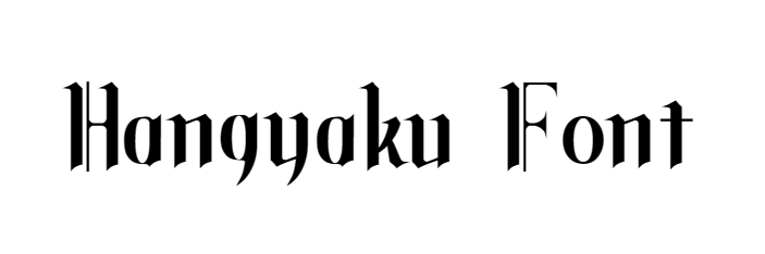 Hangyaku Font download