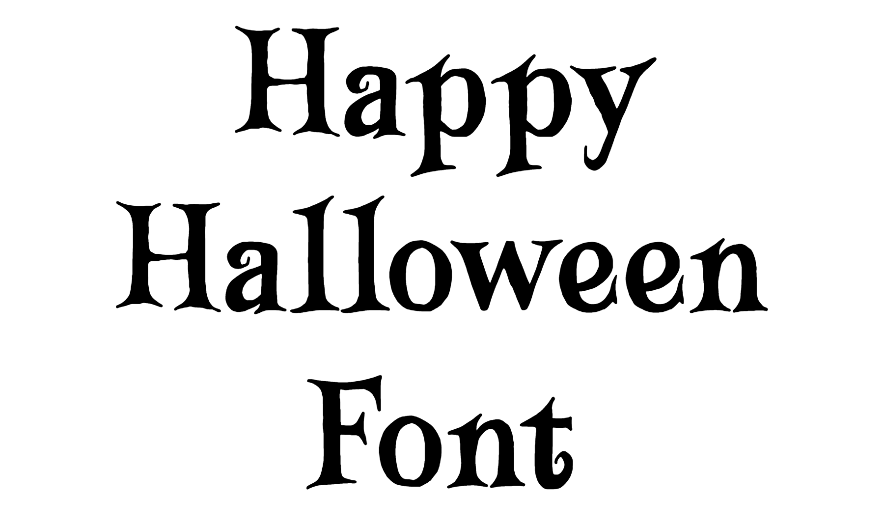 Happy Halloween Font download