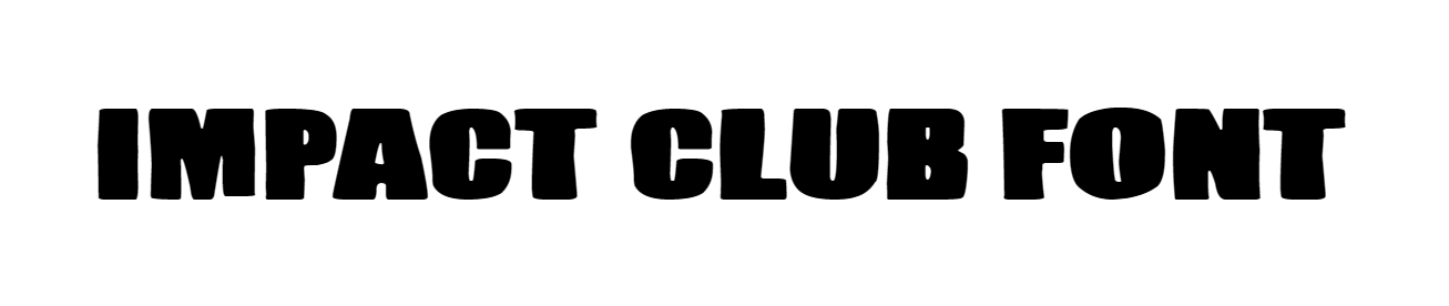 Impact Club Font free download