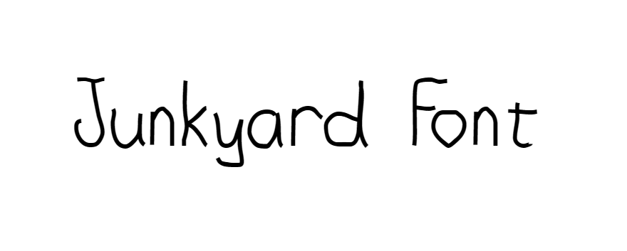 Junkyard Font download