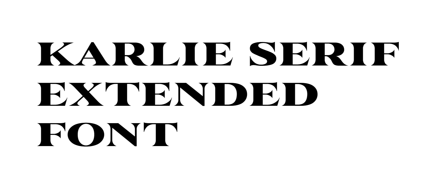 Karlie Serif Extended Font font preview