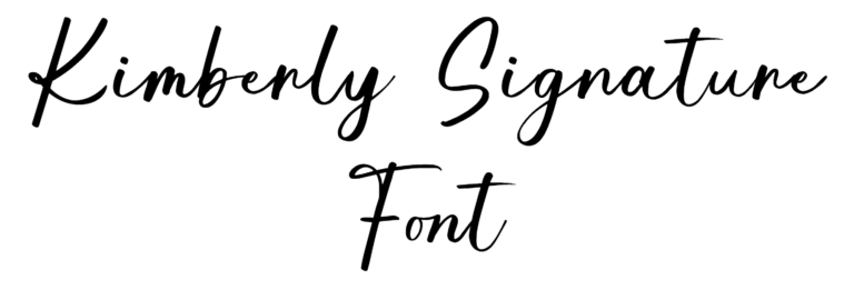 Kimberly Signature Font preview