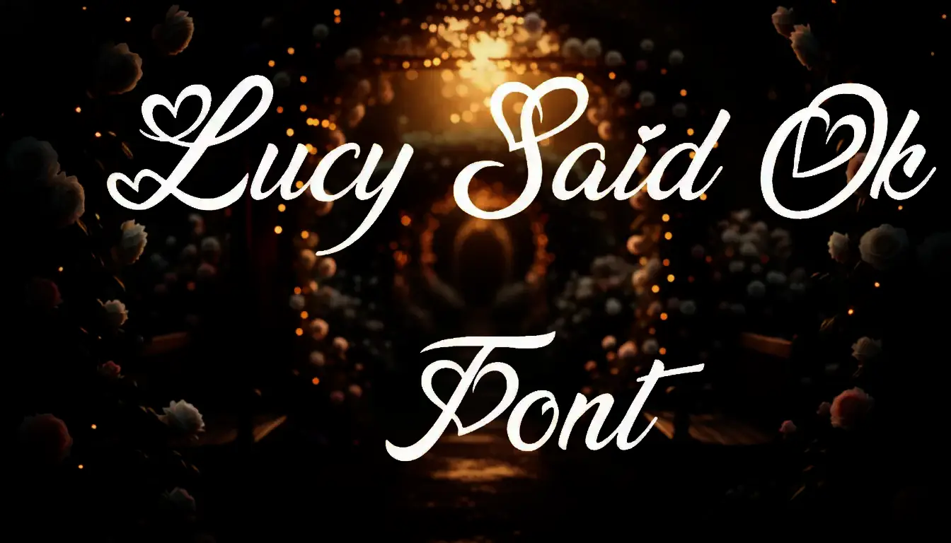 Lucy Said Ok Font