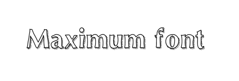 Maximum font download