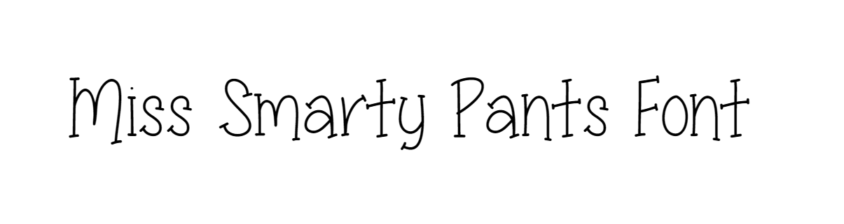 Miss Smarty Pants Font download