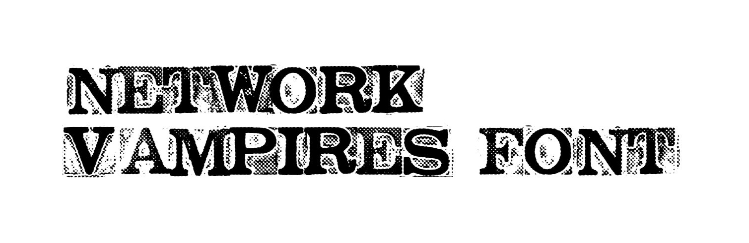 Network vampires font download