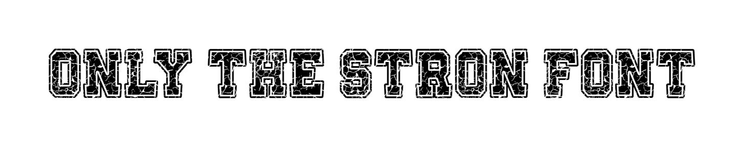 Only The Strong font download