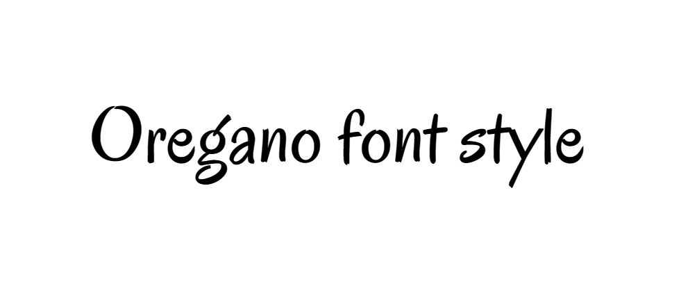 Oregano Font Download