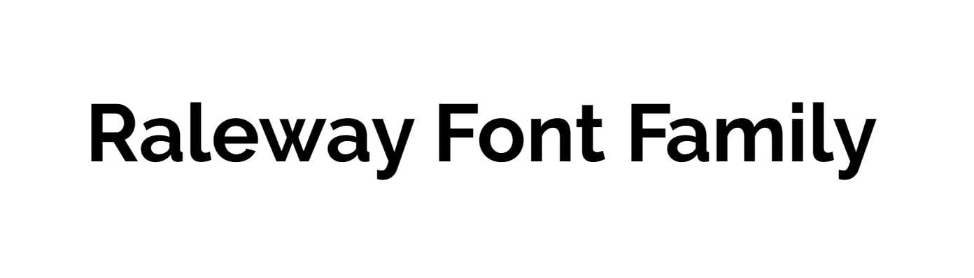 Raleway Font free download