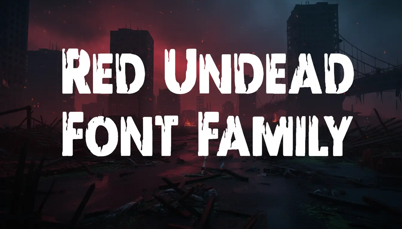 Red Undead Font Family