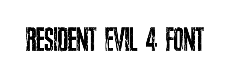 Resident Evil 4 Font download