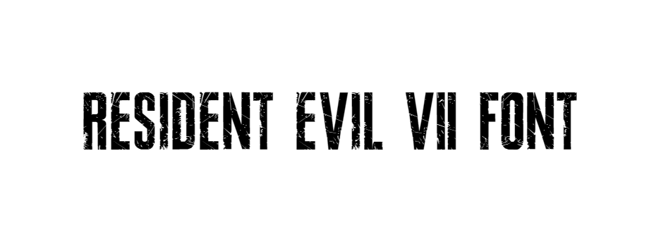 Resident Evil 7 Font download
