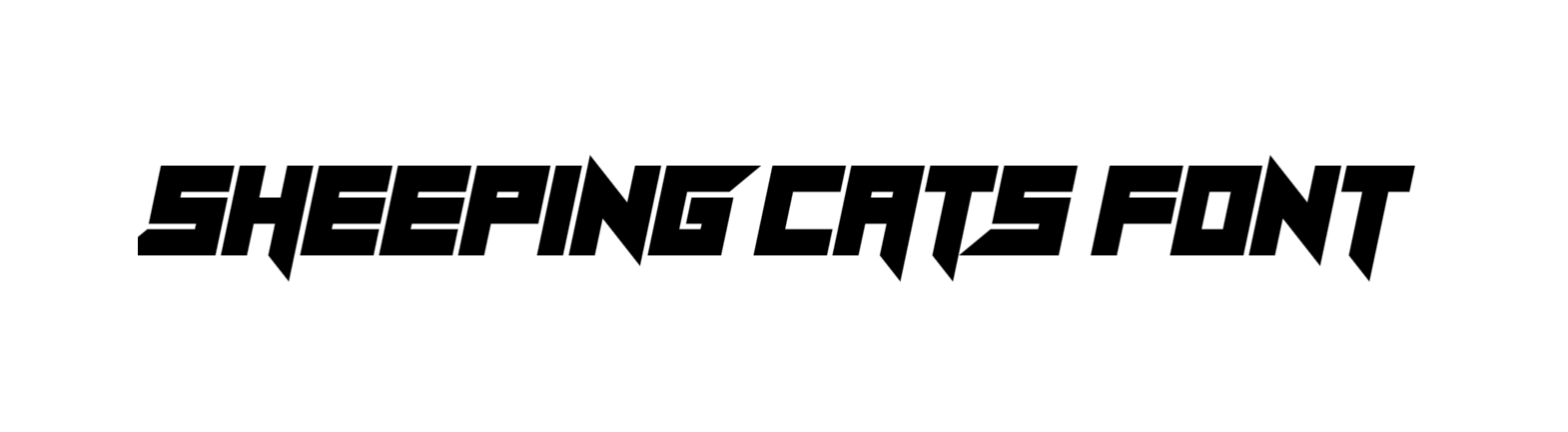 Sheeping Cats font free download