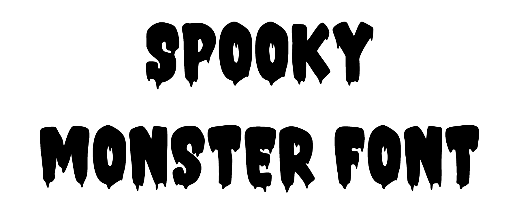 Spooky Monster Font free download