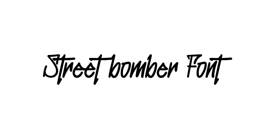 Street bomber Font download