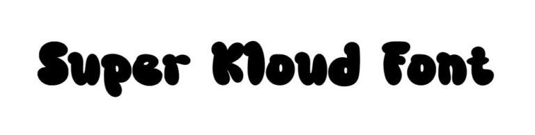 Super Kloud Font download