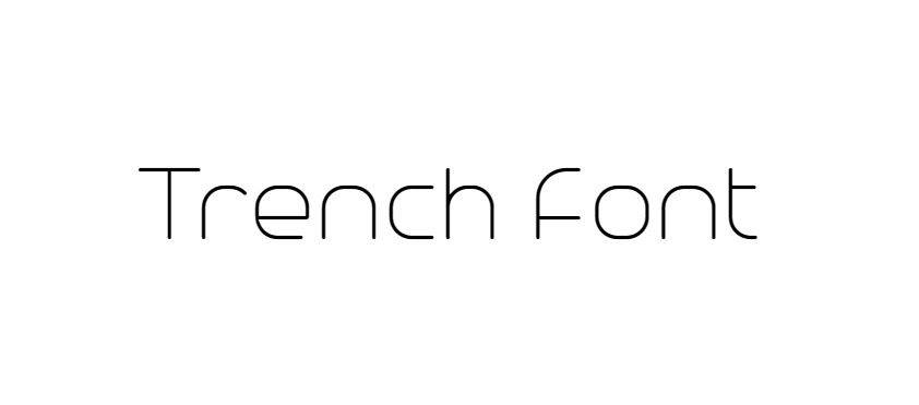 Trench Font free download