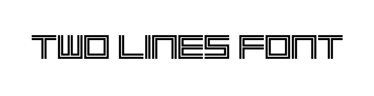 2 Lines font download