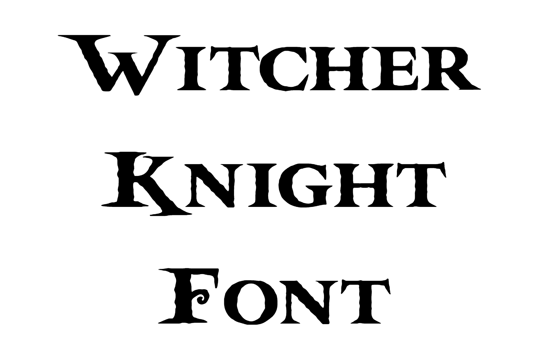 Witcher Knight Font download