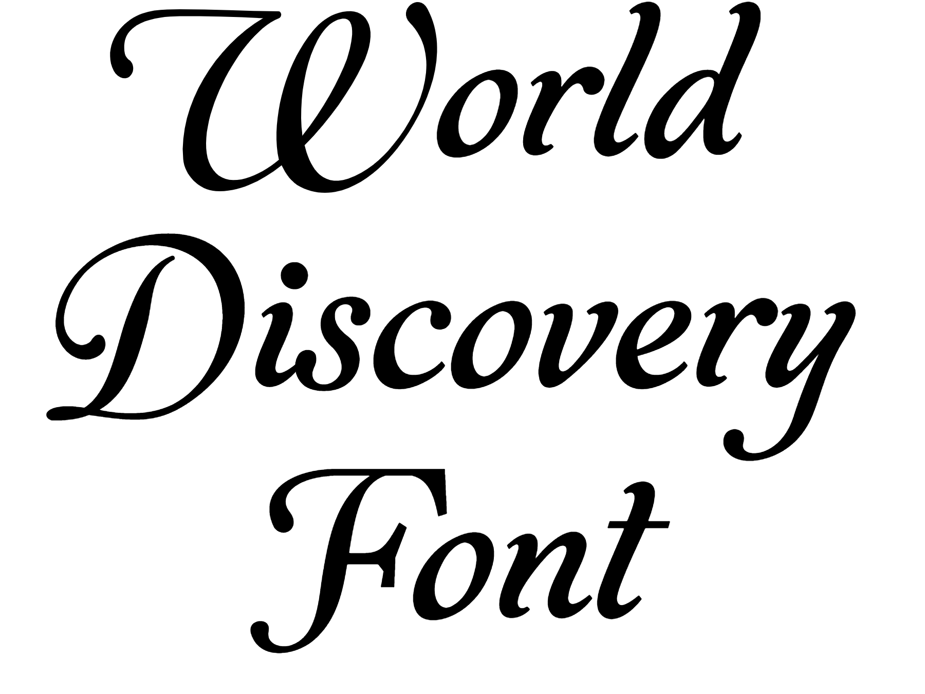 World Discovery Font free download