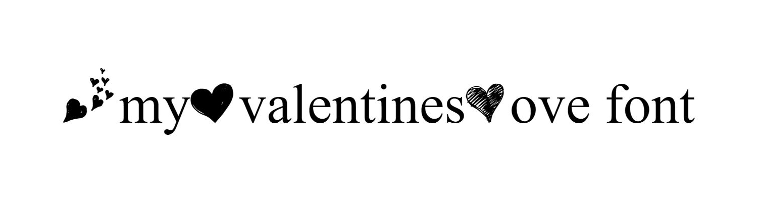 my valentine love font download