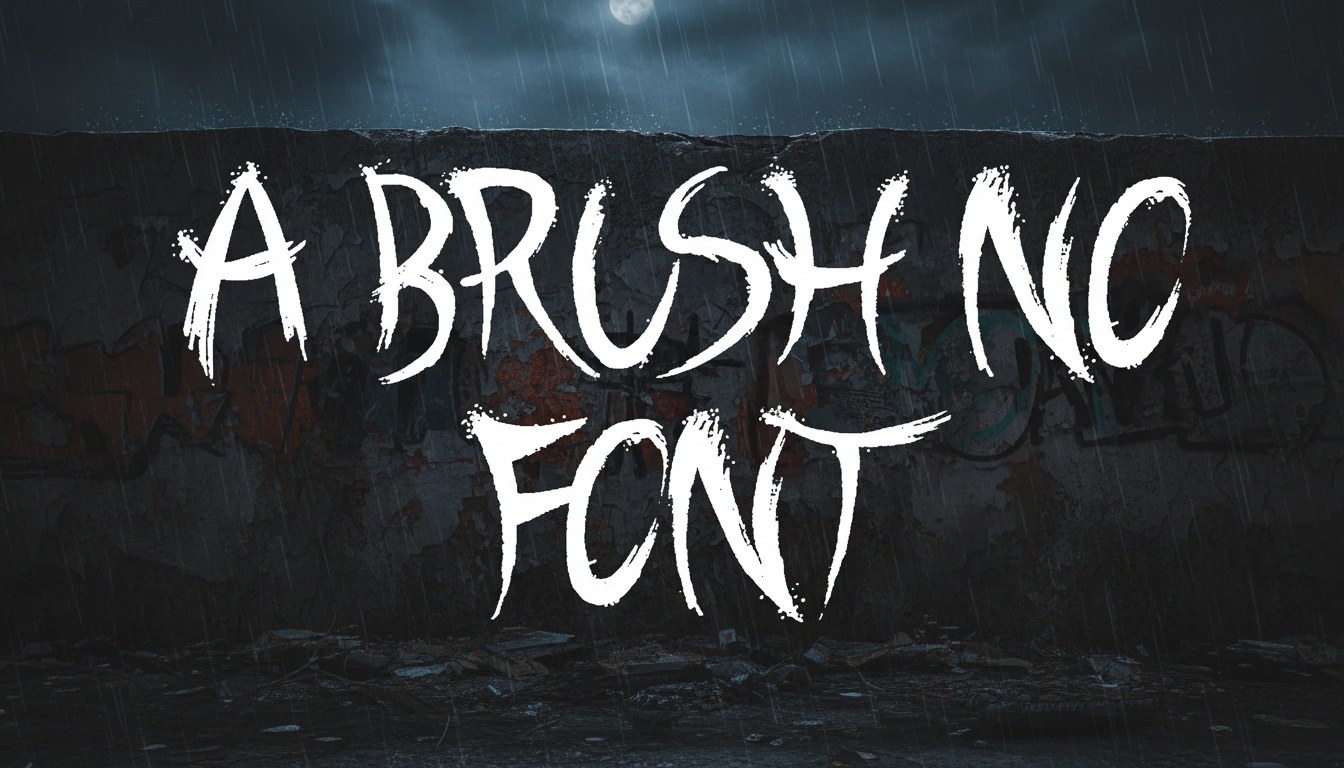A Brush No Font Download