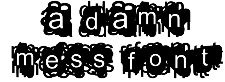 A Damn Mess Font download