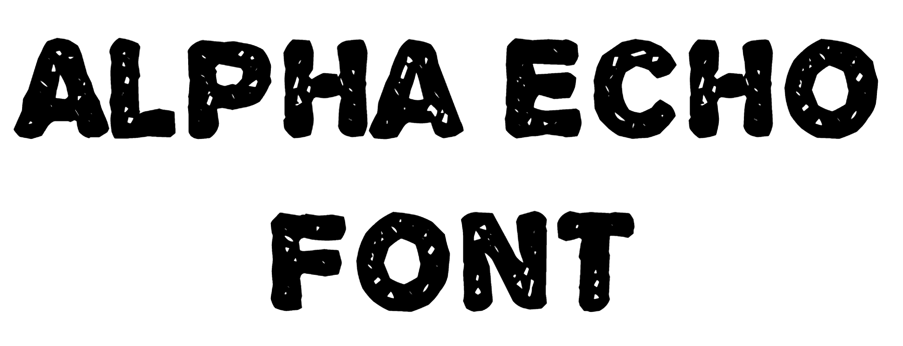 Alpha Echo Font download