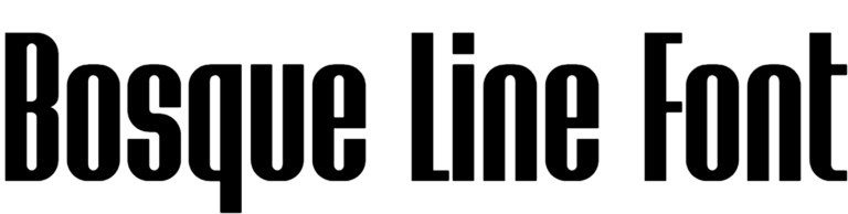 Bosque Line Font download, #Bosqueline