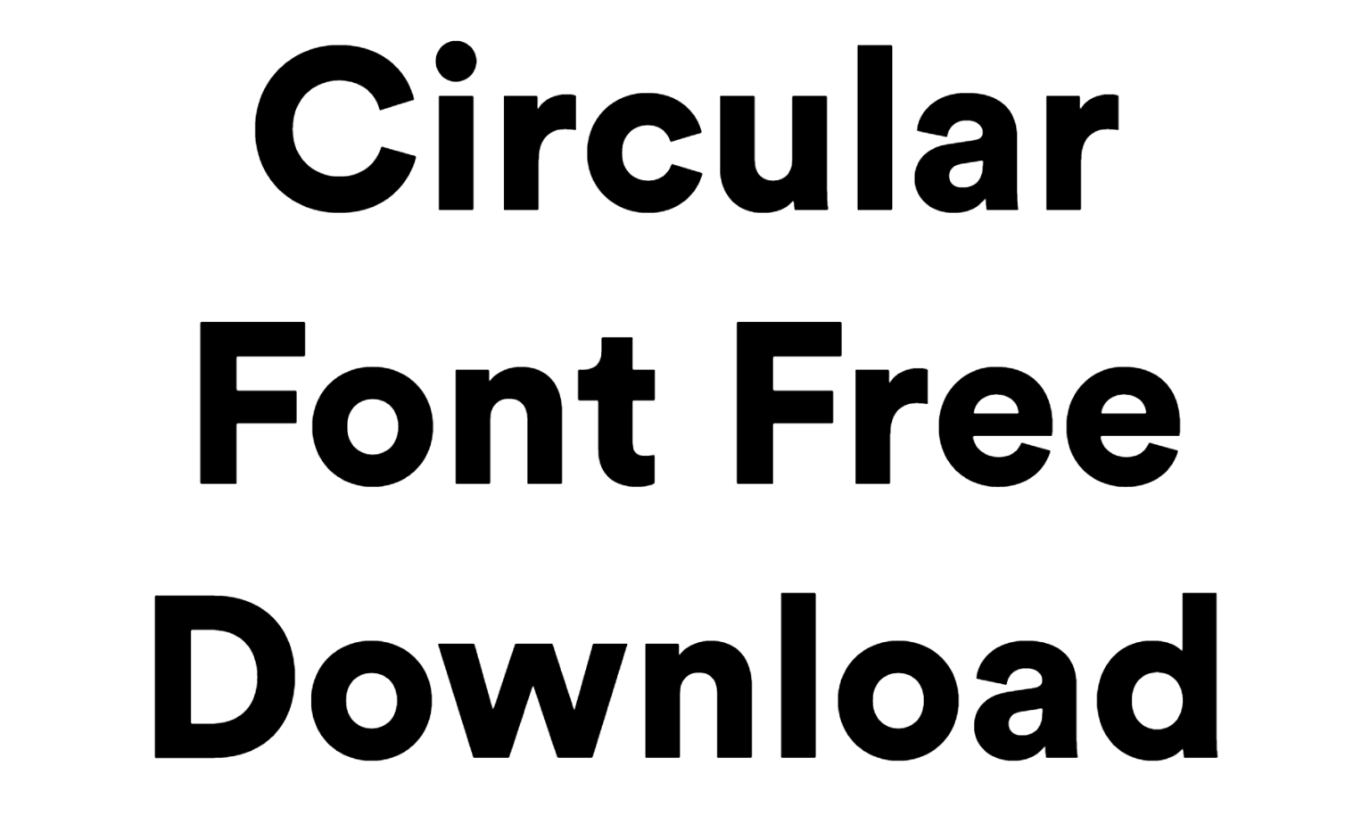 Circular Font | DafontStyle