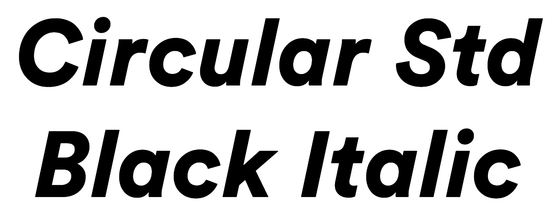 Circular Std Black Italic font free download