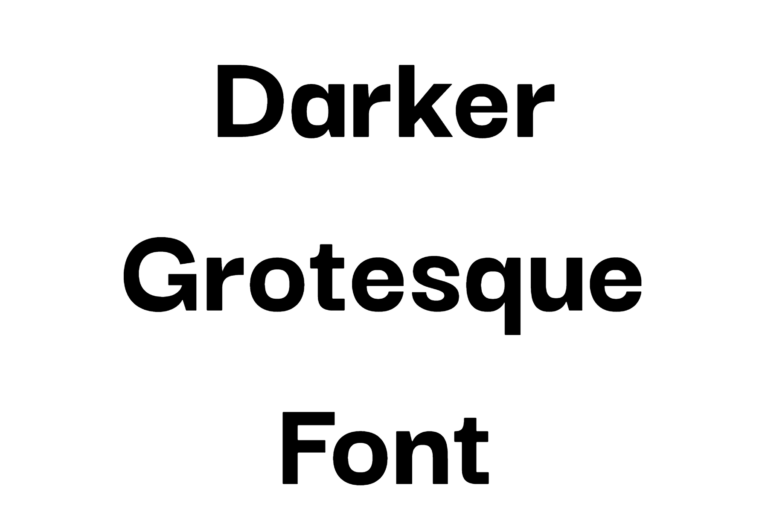 Darker Grotesque Font free download