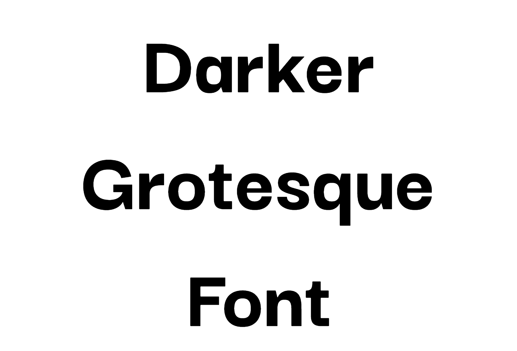 Darker Grotesque Font free download