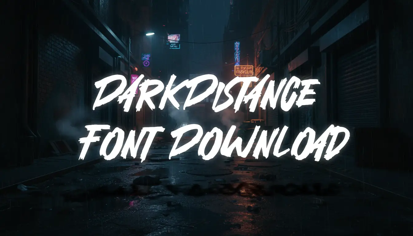 Dark Distance Font Download