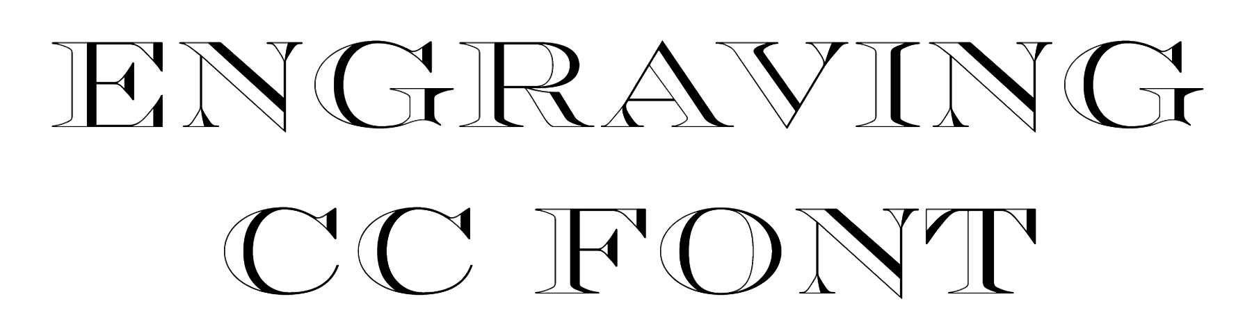 Engraving CC Font free download