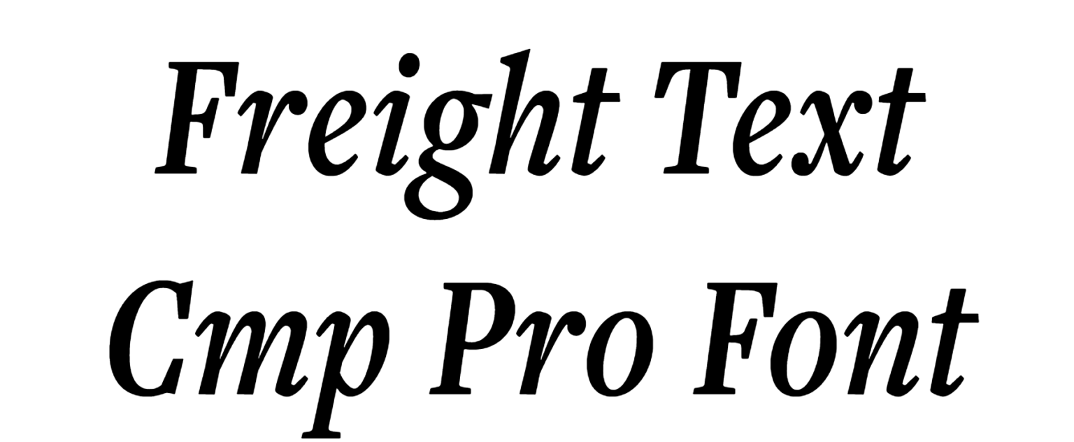 Freight Text Cmp Pro Font | DafontStyle