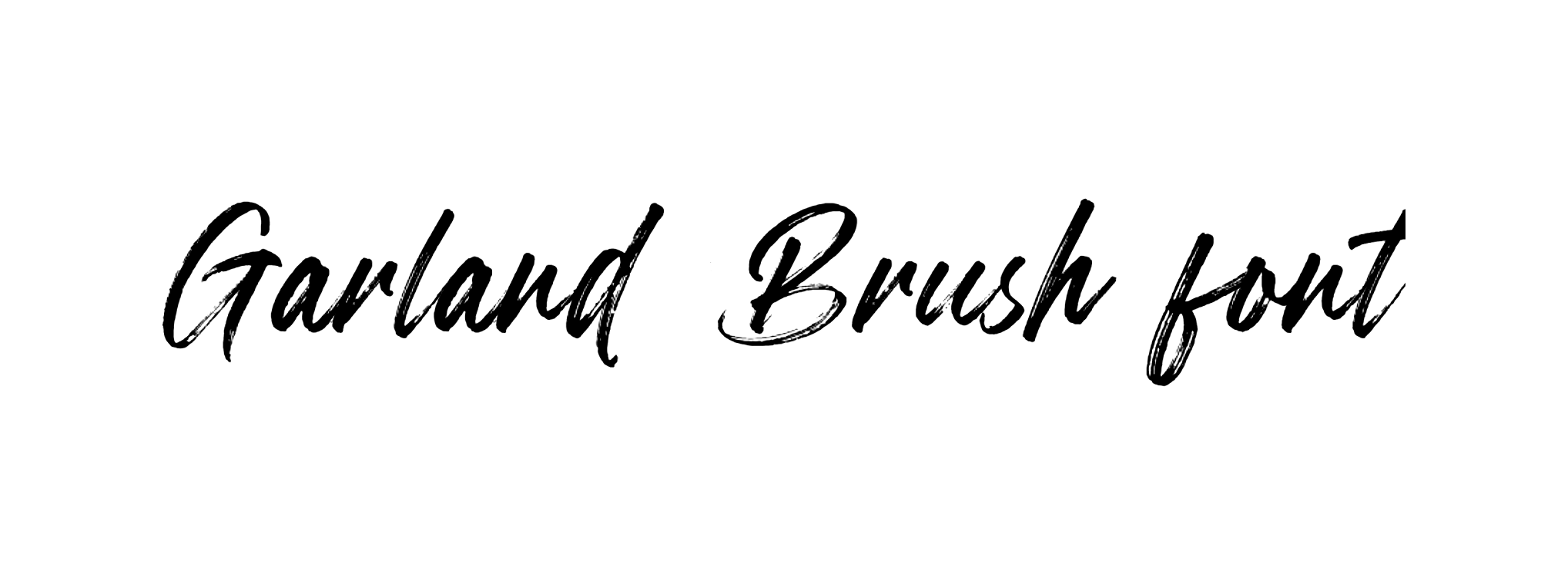 Garland Brush Font Download