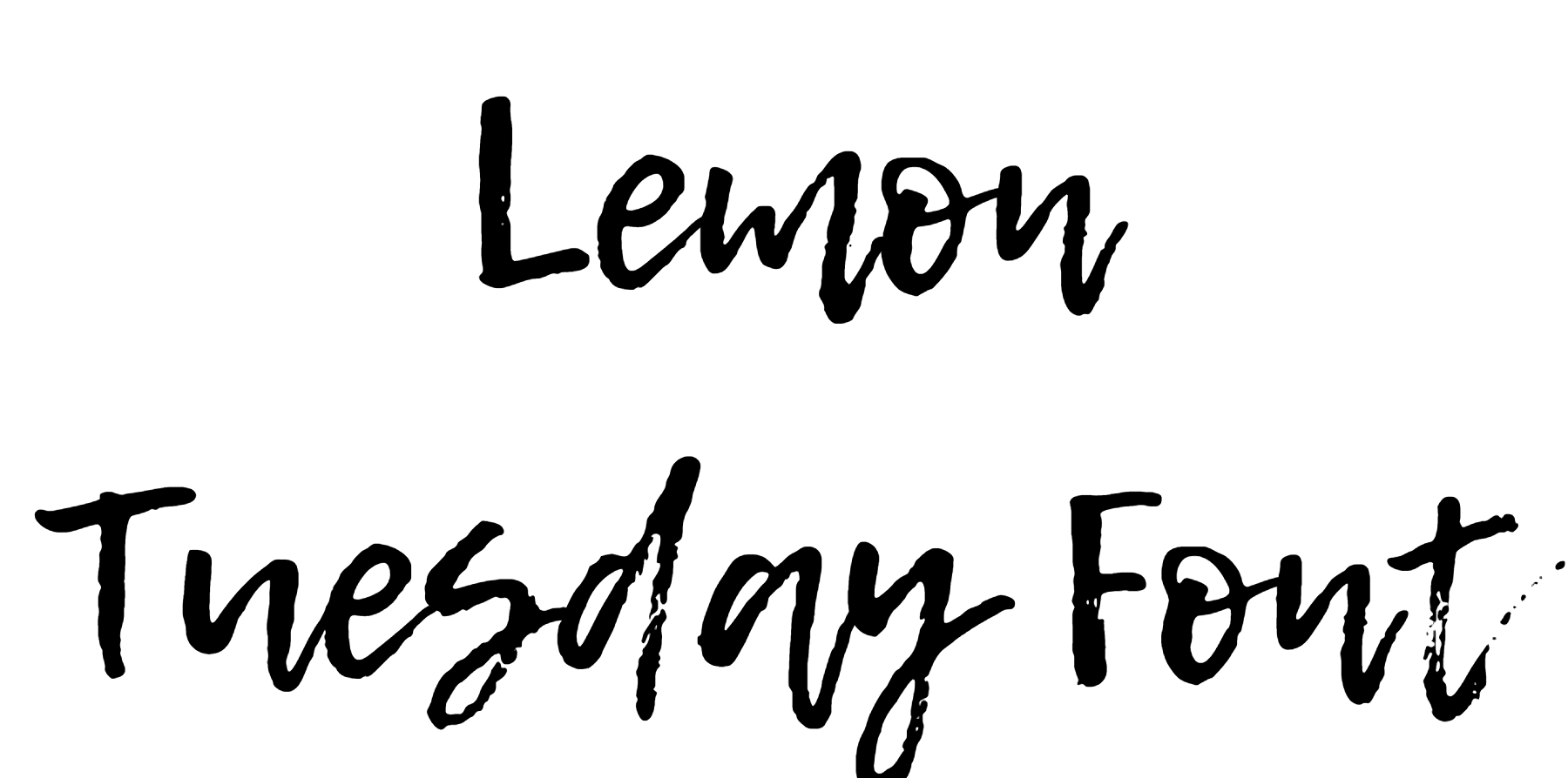 Lemon Tuesday Font download
