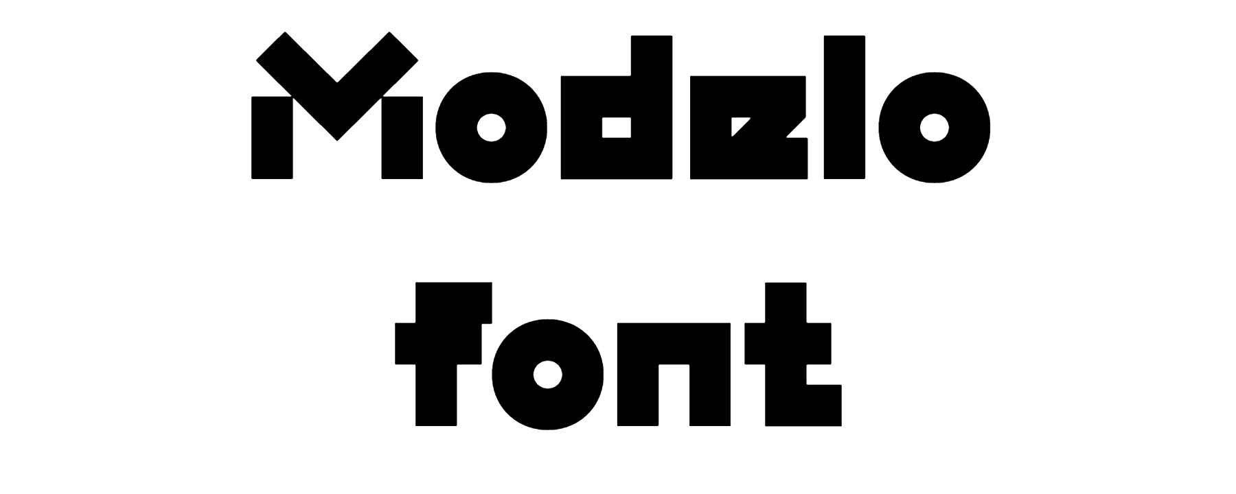 Modelo Font download