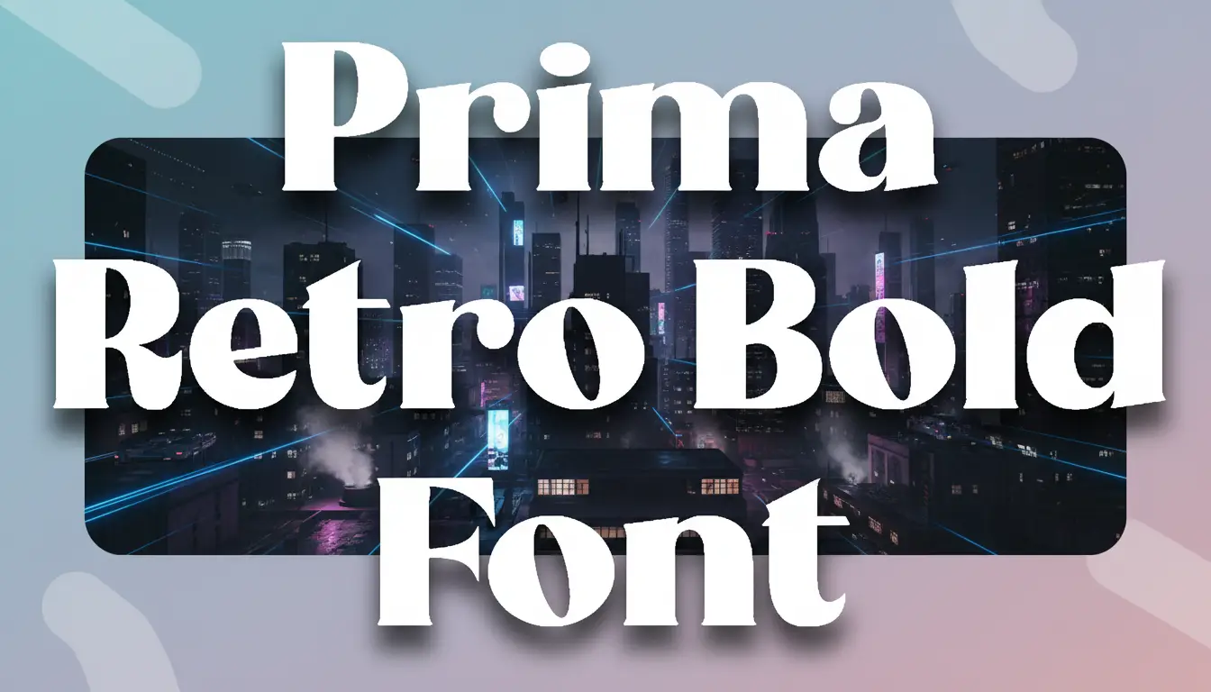 Prima Retro Bold Font