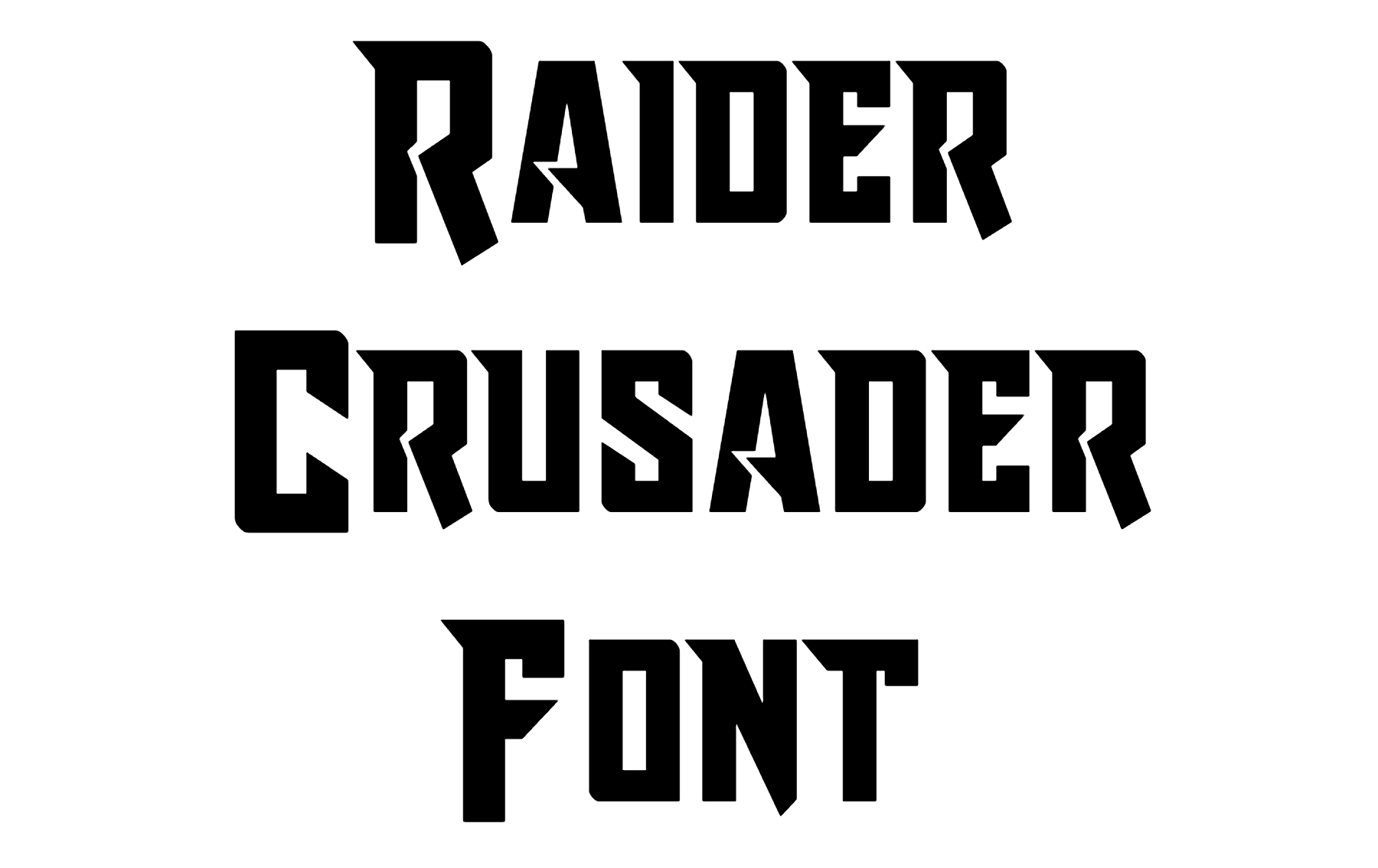 Raider Crusader Font download