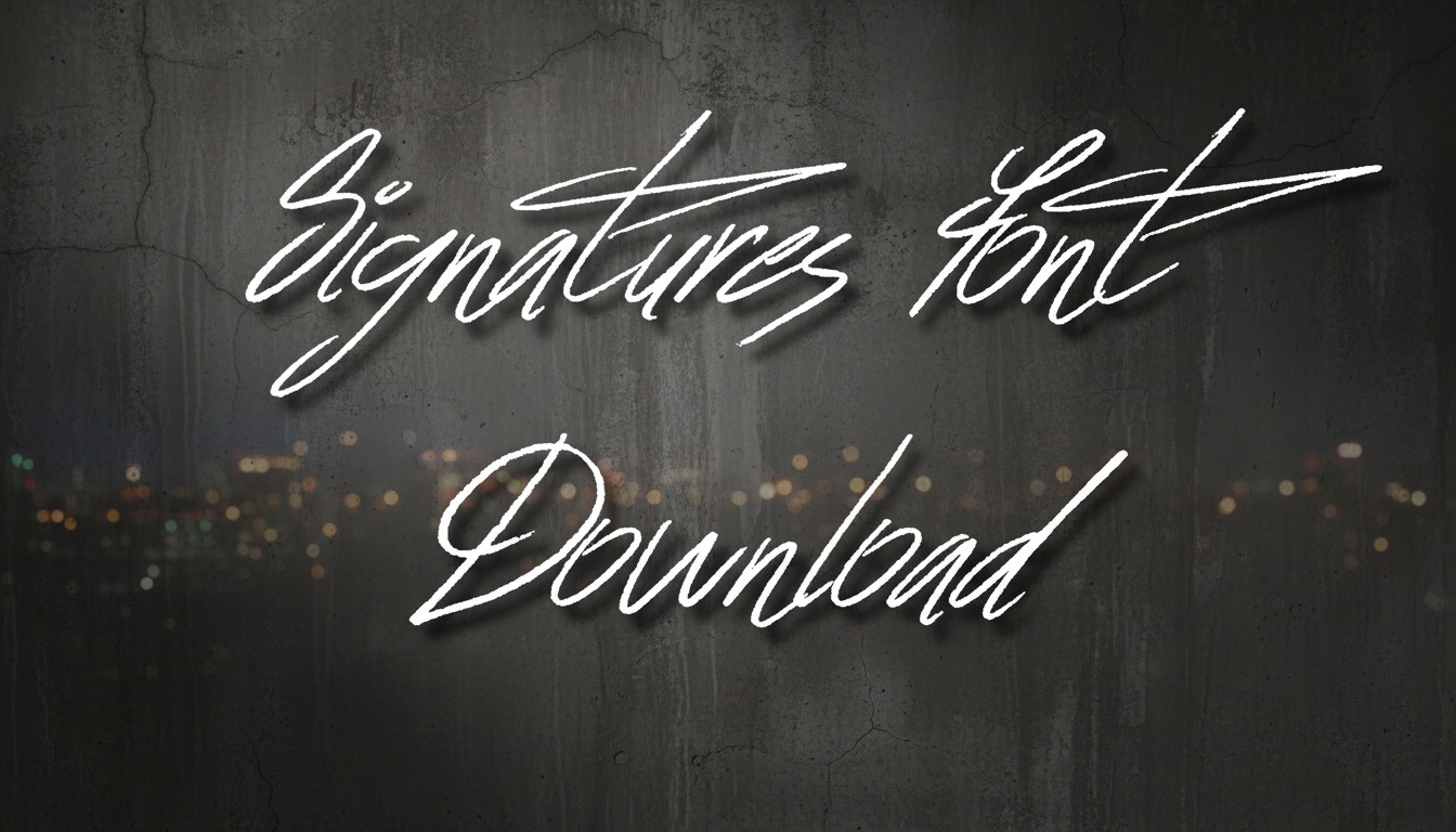 Signatures Font Download